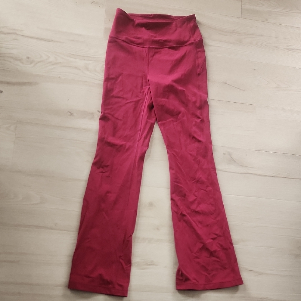 Lululemon Athletica Red Flare Pants
